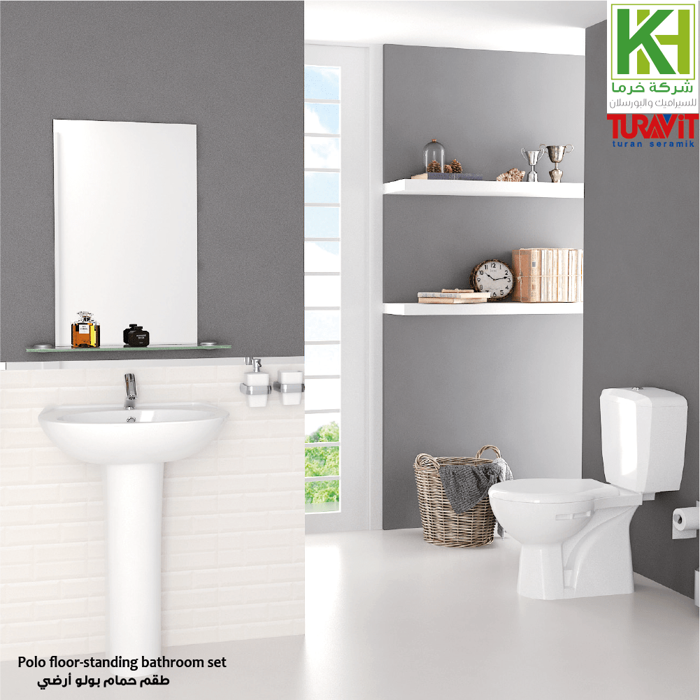 POLO floorstanding bathroom set Kharma